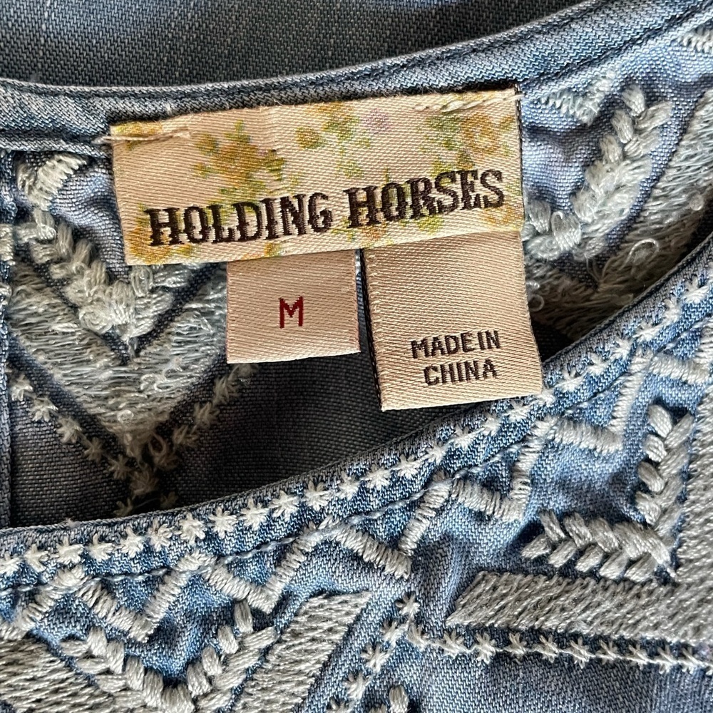 Anthropology Holding Horse Sands Dress Sz M - Picture 10 of 12